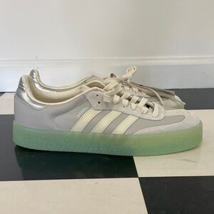 adidas Samba Sambae White Green Gum Sole Womens size 11 NWT Soccer